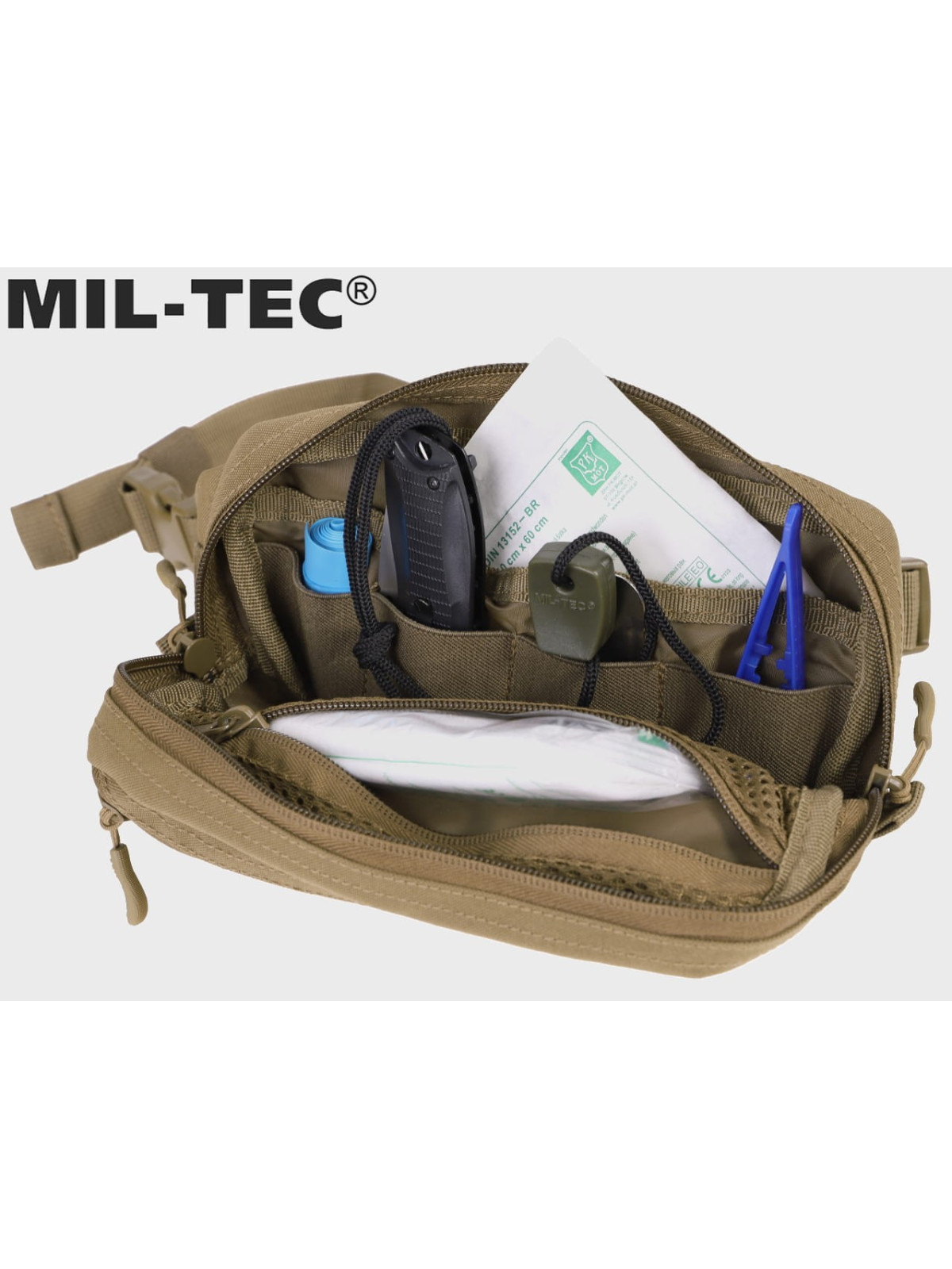 MIL-TEC NERKA FANNY PACK TORBA BIODROWA MOLLE DARK COYOTE