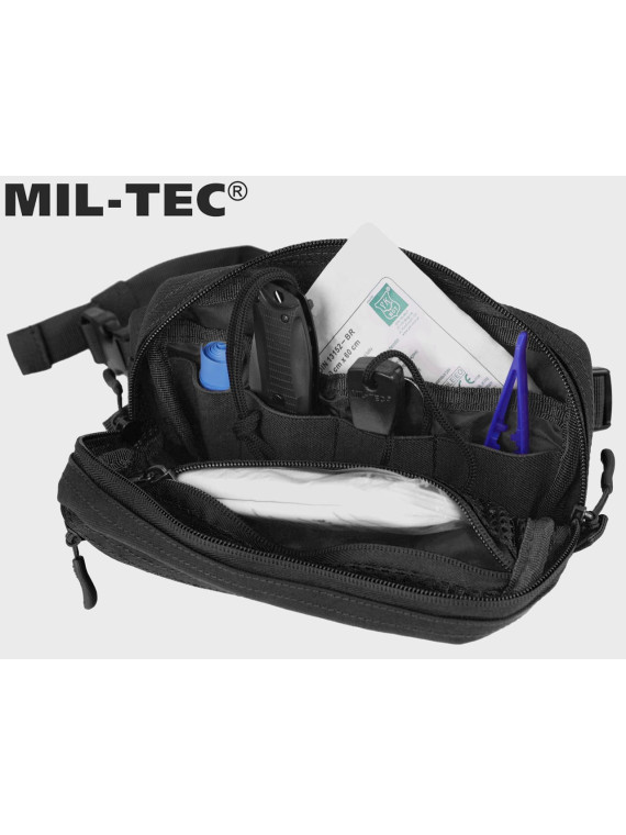 MIL-TEC NERKA FANNY PACK TORBA BIODROWA MOLLE CZARNA