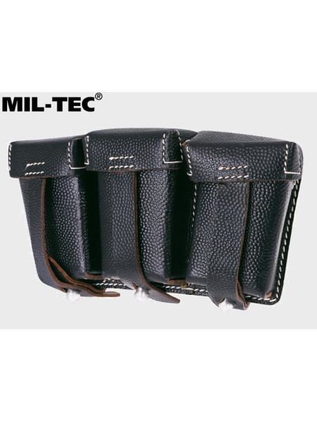 MIL-TEC ŁADOWNICA do karabinku MAUSER 98k SKÓRA NATURALNA CZARNA