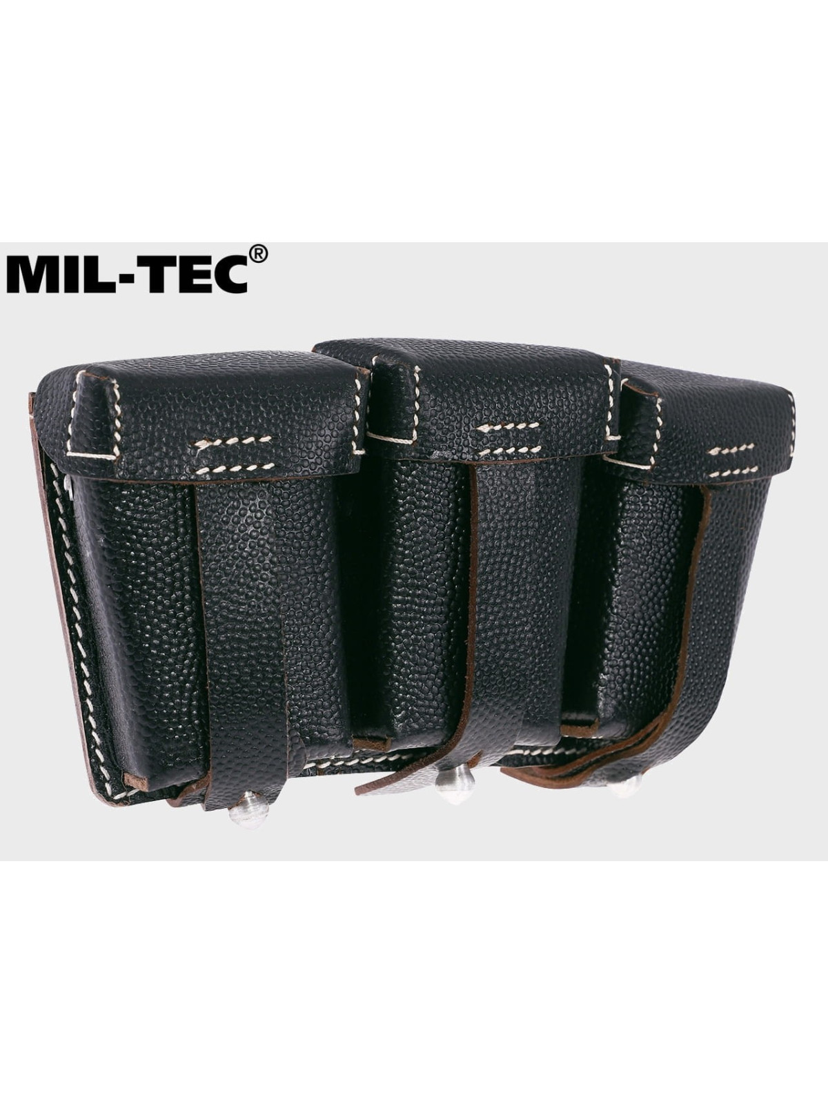 MIL-TEC ŁADOWNICA do karabinku MAUSER 98k SKÓRA NATURALNA CZARNA