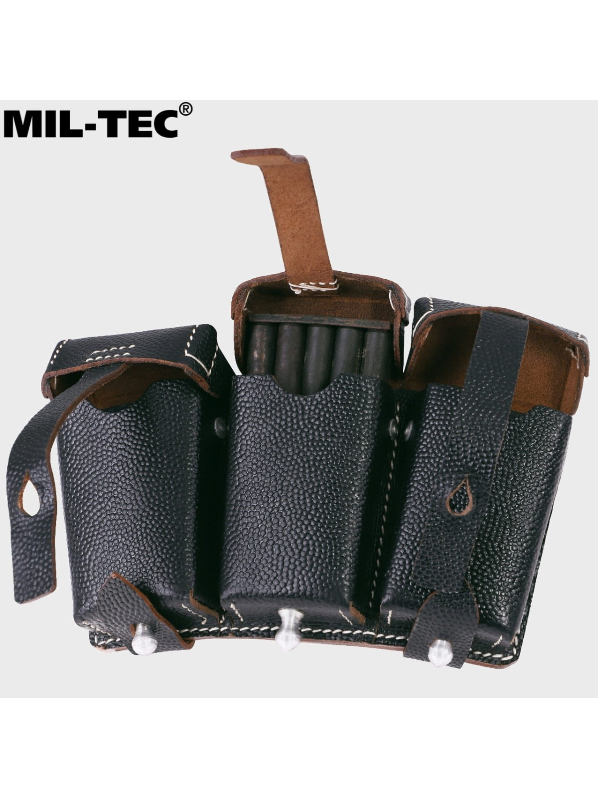 MIL-TEC ŁADOWNICA do karabinku MAUSER 98k SKÓRA NATURALNA CZARNA