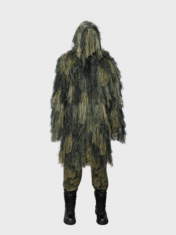 MIL-TEC STRÓJ MASKUJĄCY PARKA GHILLIE PRO ANTI FIRE 3 WOODLAND