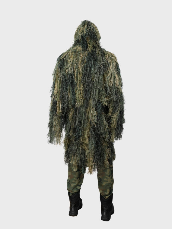 MIL-TEC STRÓJ MASKUJĄCY PARKA GHILLIE PRO ANTI FIRE 3 WOODLAND