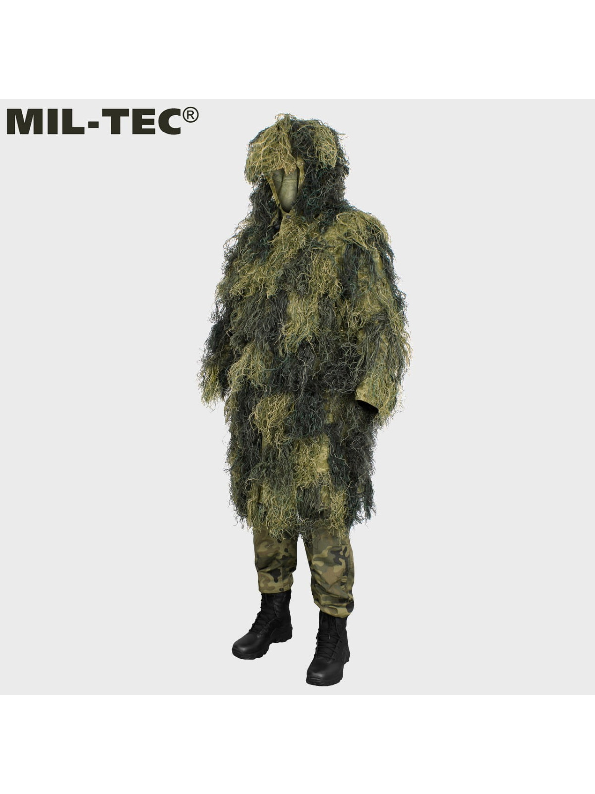 MIL-TEC STRÓJ MASKUJĄCY PARKA GHILLIE BASIC ANTI FIRE WOODLAND 3