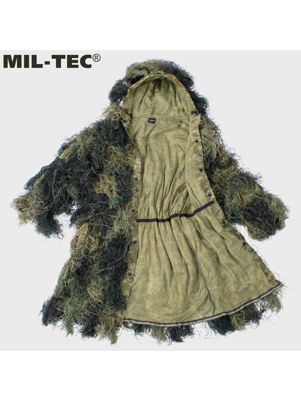 MIL-TEC STRÓJ MASKUJĄCY PARKA GHILLIE BASIC ANTI FIRE WOODLAND 3
