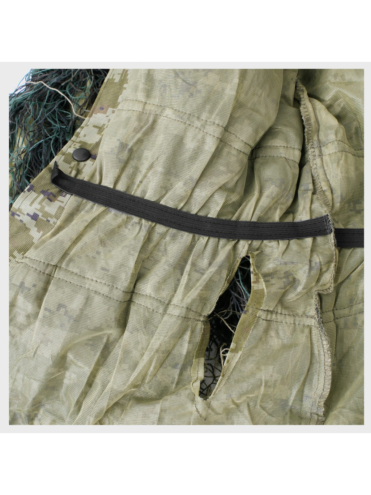 MIL-TEC STRÓJ MASKUJĄCY PARKA GHILLIE BASIC ANTI FIRE WOODLAND 3