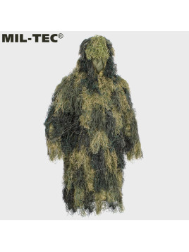 MIL-TEC STRÓJ MASKUJĄCY  PARKA GHILLIE BASIC ANTI FIRE WOODLAND 2