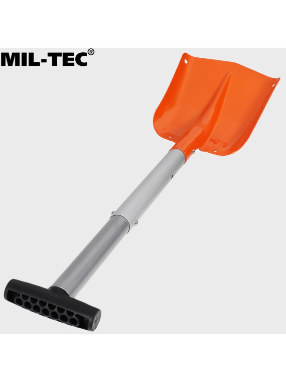 MIL-TEC ŁOPATA DO ŚNIEGU SKŁADANA ALUMINIOWA LEKKA POMARAŃCZOWA