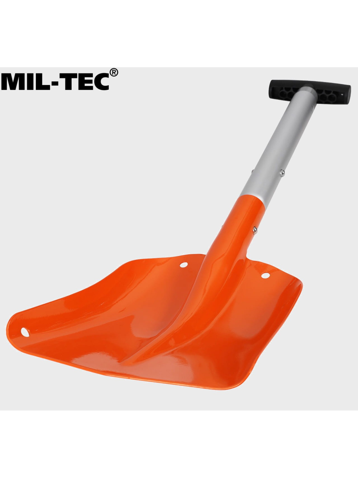 MIL-TEC ŁOPATA DO ŚNIEGU SKŁADANA ALUMINIOWA LEKKA POMARAŃCZOWA