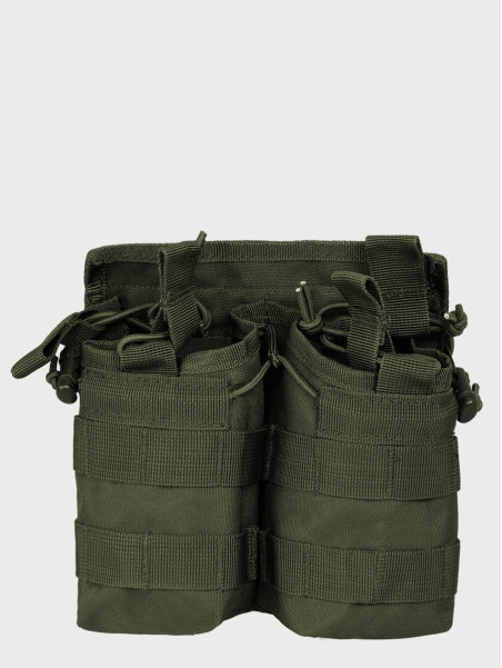 MIL-TEC ŁADOWNICA NA 4 MAGAZYNKI AK-47 OPEN OLIWKOWY