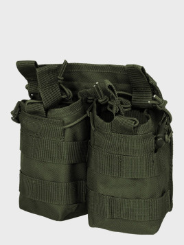MIL-TEC ŁADOWNICA NA 4 MAGAZYNKI AK-47 OPEN OLIWKOWY