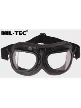 MIL-TEC LOTNICZE GOGLE PILOTA RAF REPLIKA CZARNE
