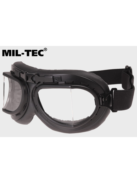 MIL-TEC LOTNICZE GOGLE PILOTA RAF REPLIKA CZARNE