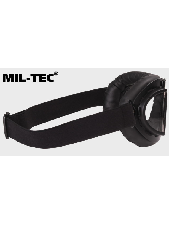 MIL-TEC LOTNICZE GOGLE PILOTA RAF REPLIKA CZARNE