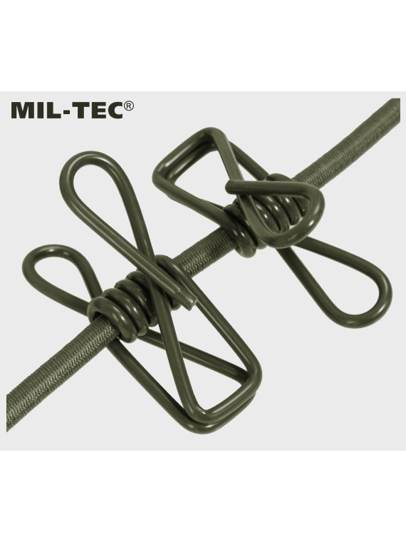 MIL-TEC LINKA NA PRANIE Z KLAMERKAMI TURYSTYCZNA OLIWKOWA