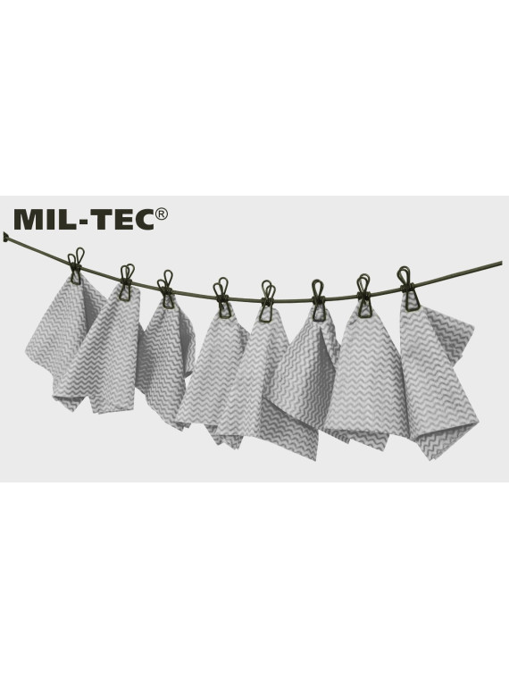 MIL-TEC LINKA NA PRANIE Z KLAMERKAMI TURYSTYCZNA OLIWKOWA