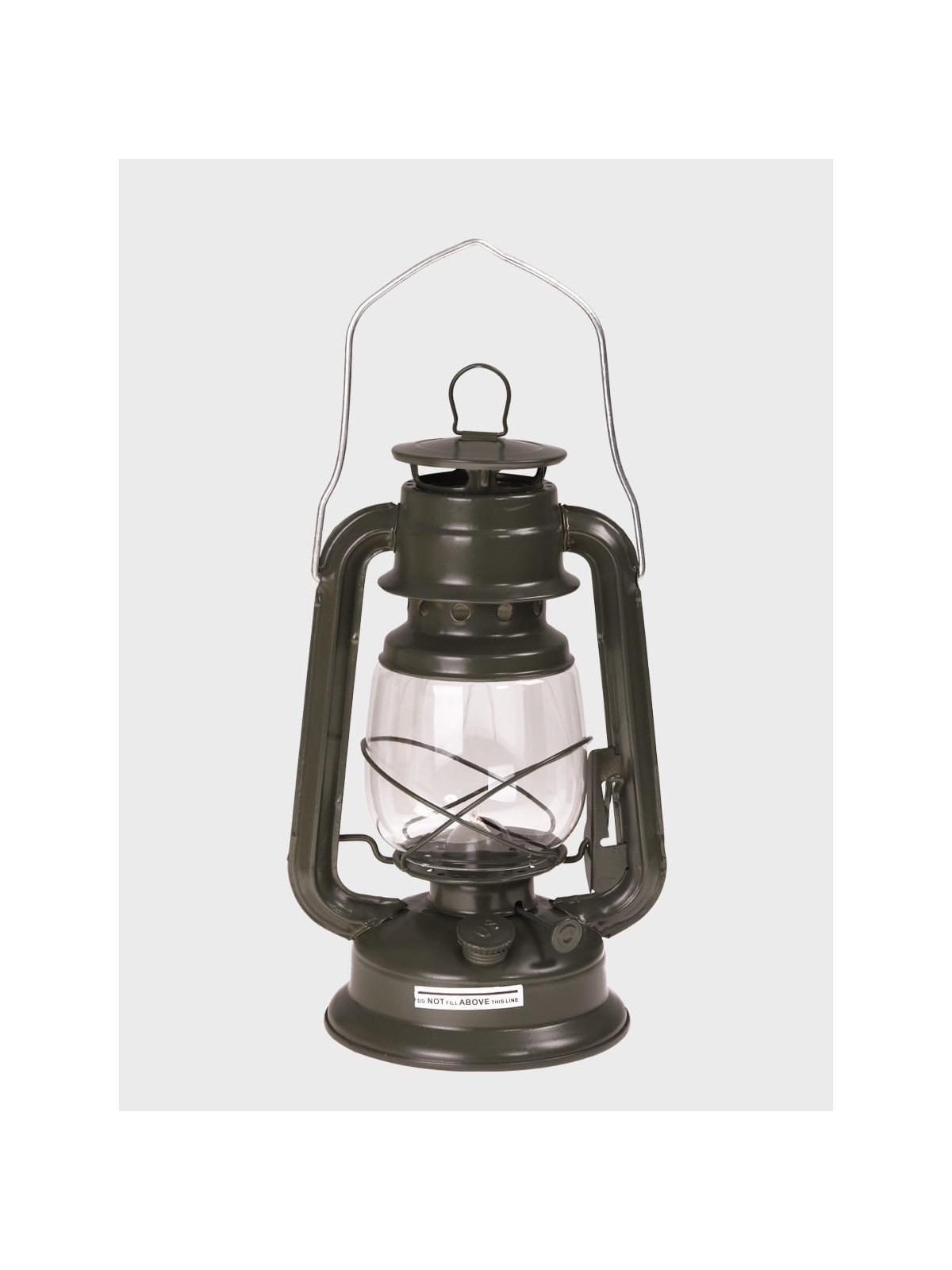 MIL-TEC LAMPA NAFTOWA Z UCHWYTEM 28CM STAL OLIWKOWA