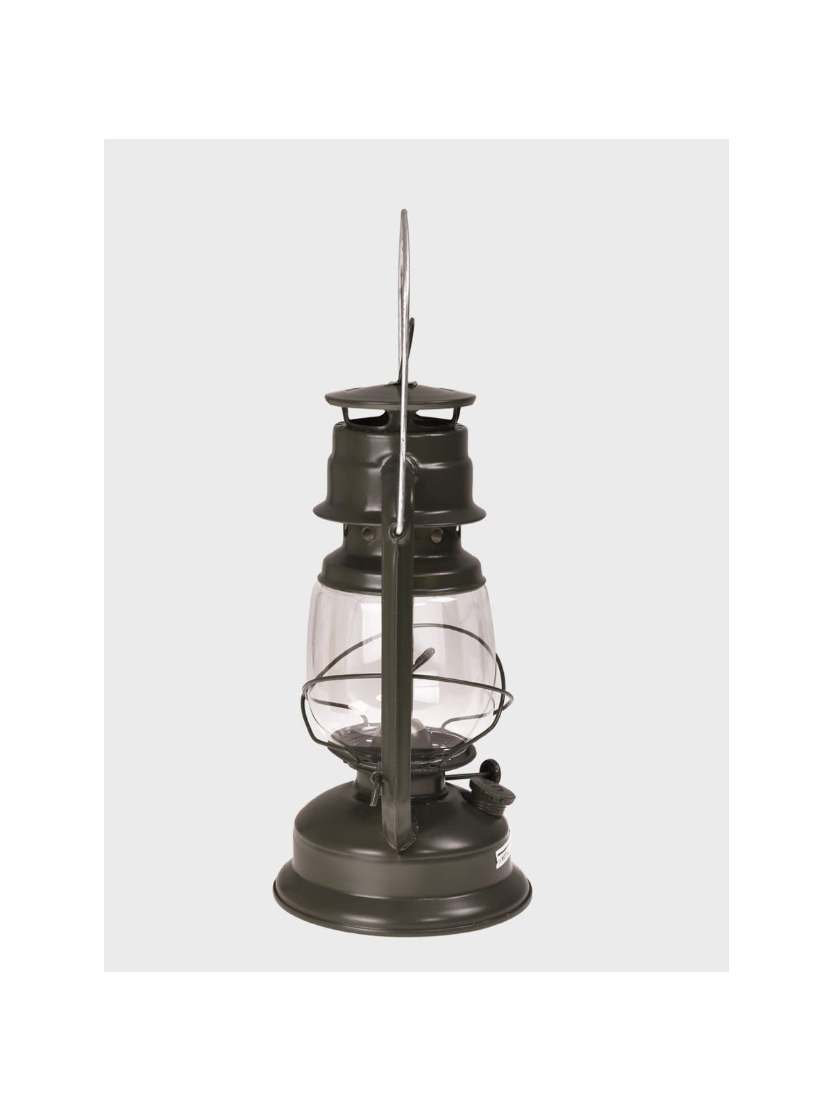 MIL-TEC LAMPA NAFTOWA Z UCHWYTEM 28CM STAL OLIWKOWA