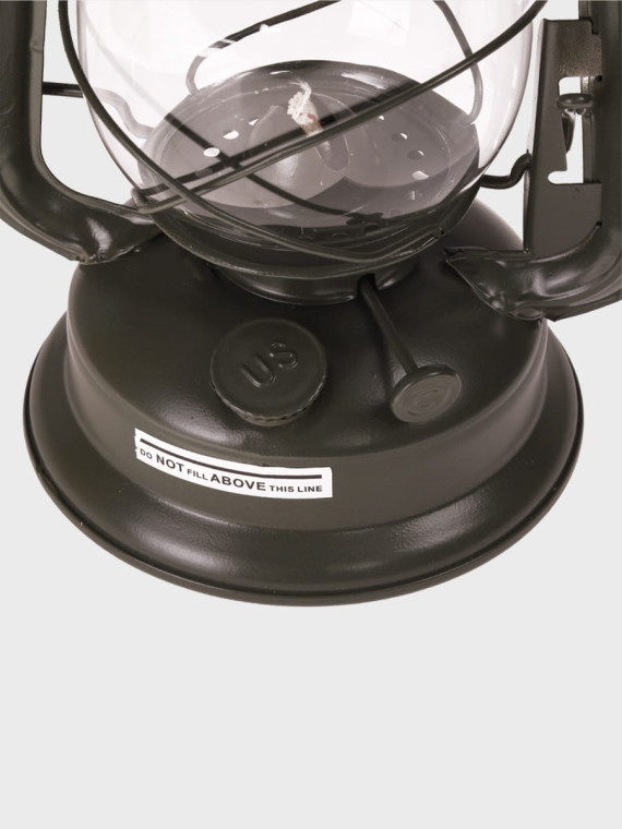 MIL-TEC LAMPA NAFTOWA Z UCHWYTEM 28CM STAL OLIWKOWA
