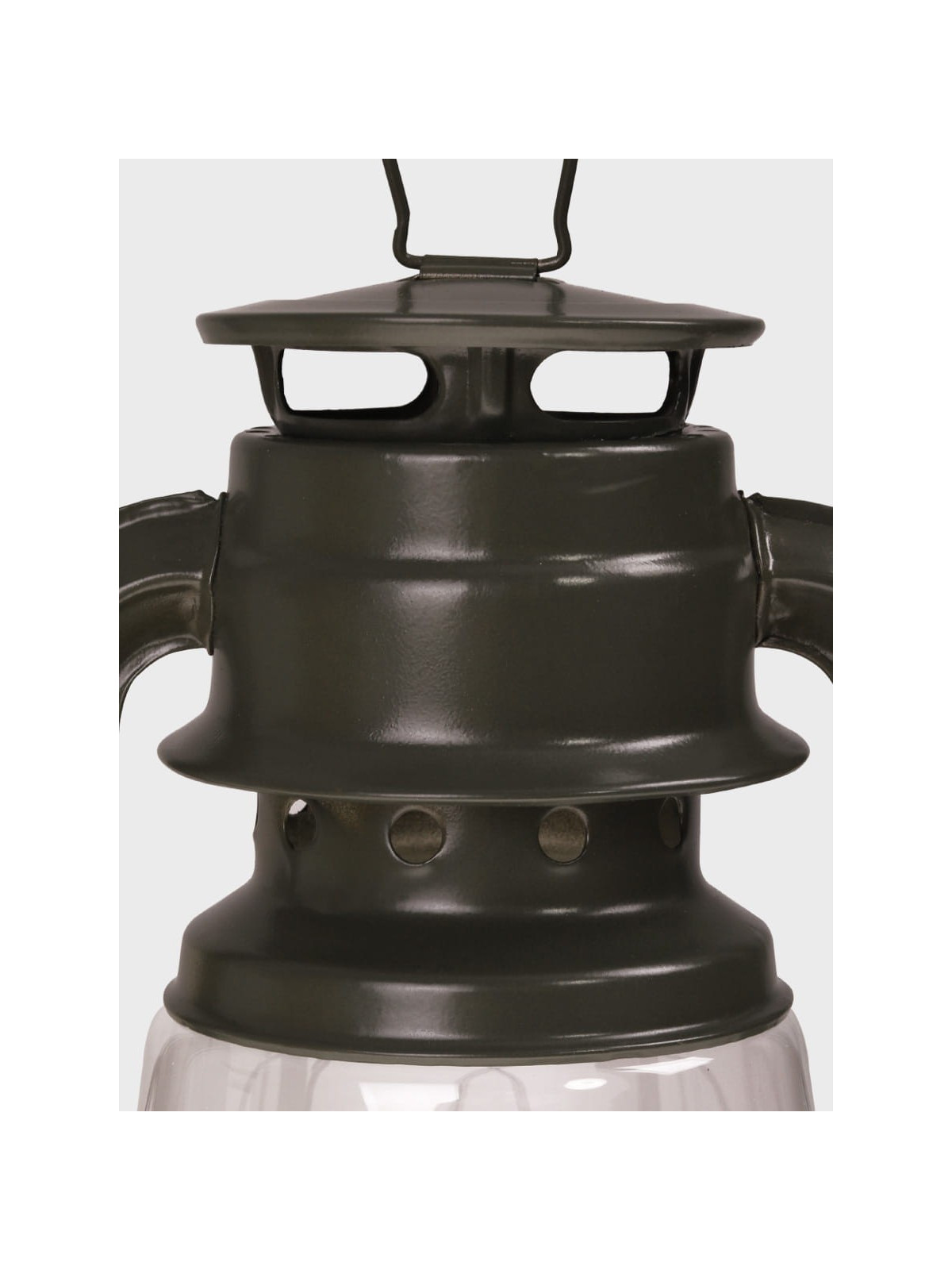 MIL-TEC LAMPA NAFTOWA Z UCHWYTEM 28CM STAL OLIWKOWA