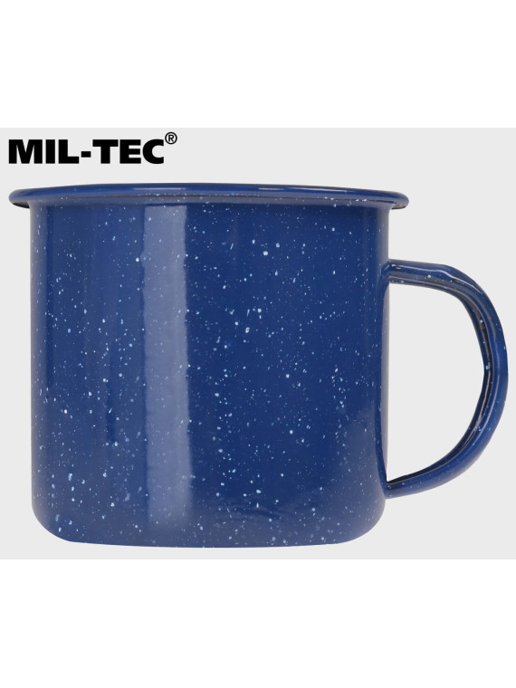 MIL-TEC Kubek turystyczny 350ml western stalowy emaliowany granatowy