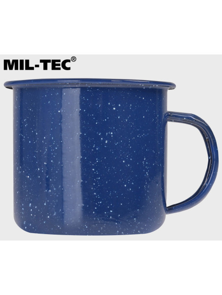 MIL-TEC Kubek turystyczny 350ml western stalowy emaliowany granatowy
