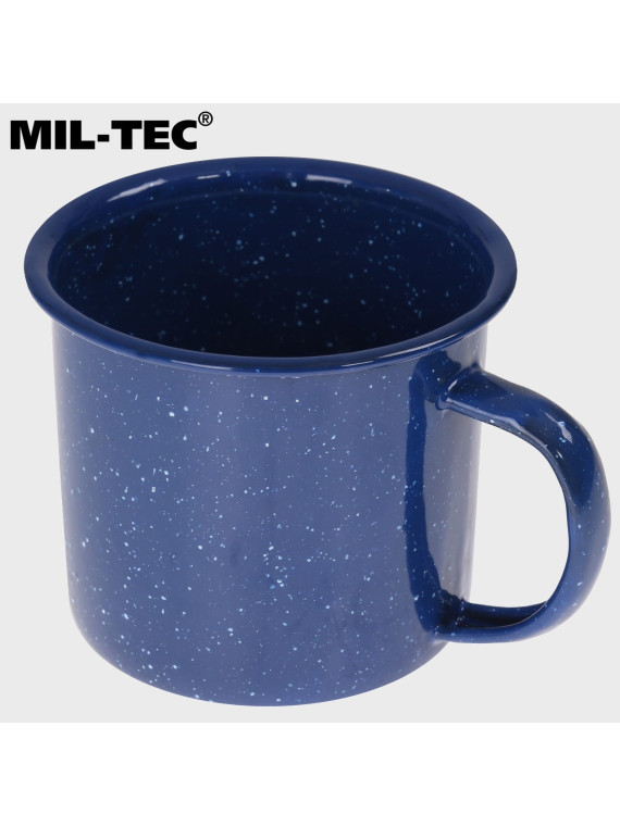 MIL-TEC Kubek turystyczny 350ml western stalowy emaliowany granatowy