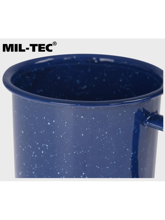 MIL-TEC Kubek turystyczny 350ml western stalowy emaliowany granatowy