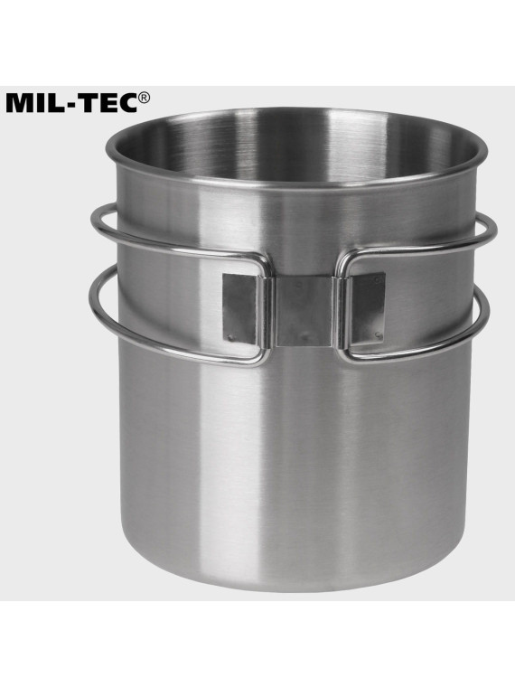 MIL-TEC KUBEK TURYSTYCZNY SKŁADANY UCHWYT 800ML STAL NIERDZEWNA