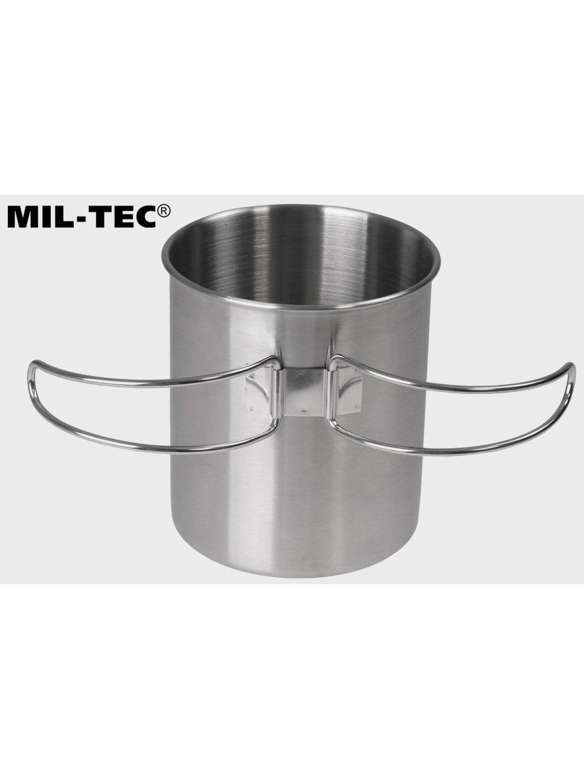 MIL-TEC KUBEK TURYSTYCZNY SKŁADANY UCHWYT 800ML STAL NIERDZEWNA