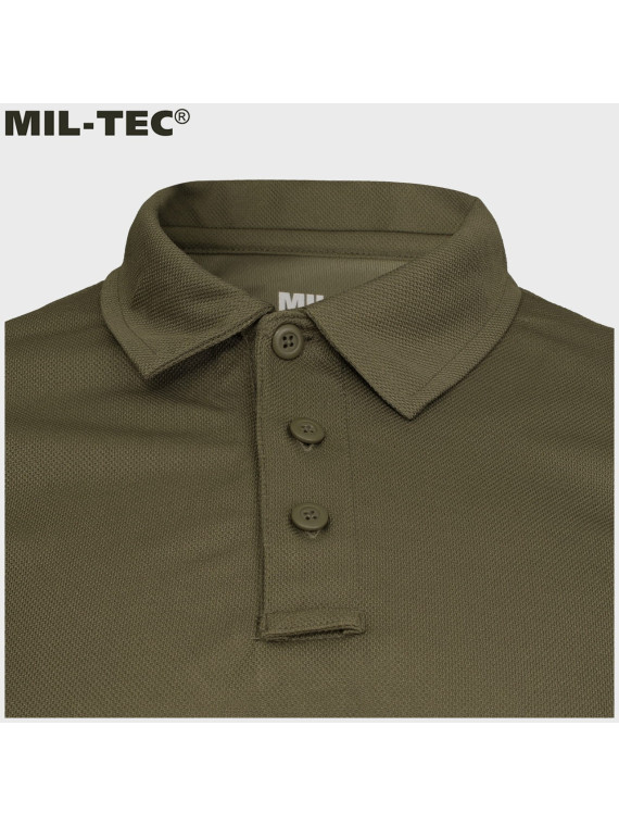 MIL-TEC KOSZULKA POLO QUICKDRY TERMOAKTYWNA OLIWKOWY 3XL