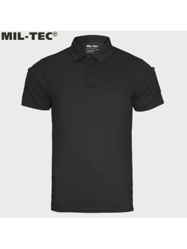 MIL-TEC KOSZULKA POLO QUICKDRY TERMOAKTYWNA CZARNA 3XL