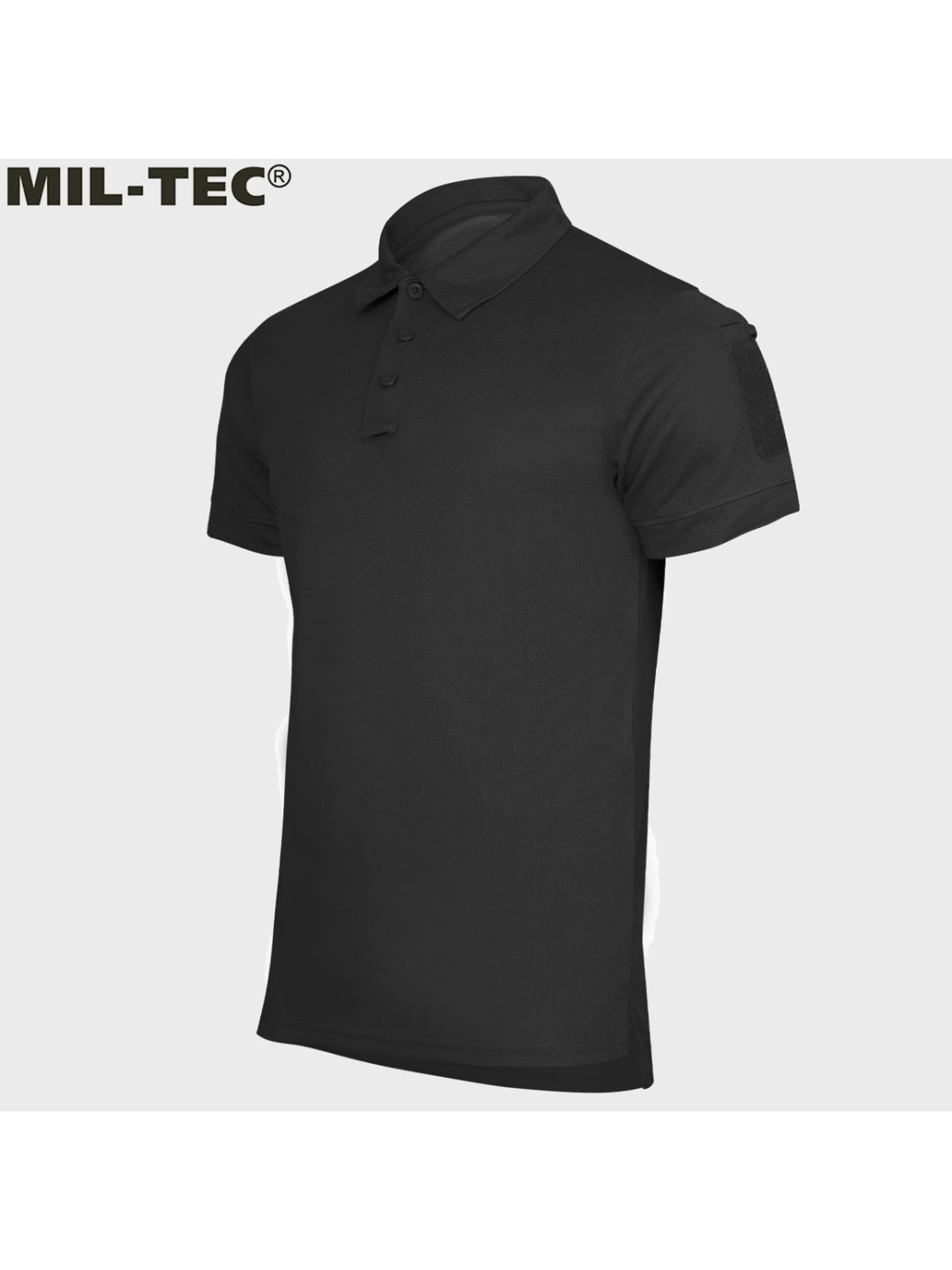 MIL-TEC KOSZULKA POLO QUICKDRY TERMOAKTYWNA CZARNA 3XL