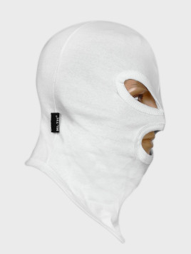 MIL-TEC KOMINIARKA 3 OTWORY CZAPKA BALACLAVA BAWEŁNA BIAŁA 