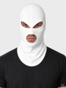 MIL-TEC KOMINIARKA 3 OTWORY CZAPKA BALACLAVA BAWEŁNA BIAŁA 