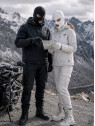 MIL-TEC KOMINIARKA 3 OTWORY CZAPKA BALACLAVA BAWEŁNA BIAŁA 