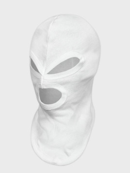 MIL-TEC KOMINIARKA 3 OTWORY CZAPKA BALACLAVA BAWEŁNA BIAŁA 