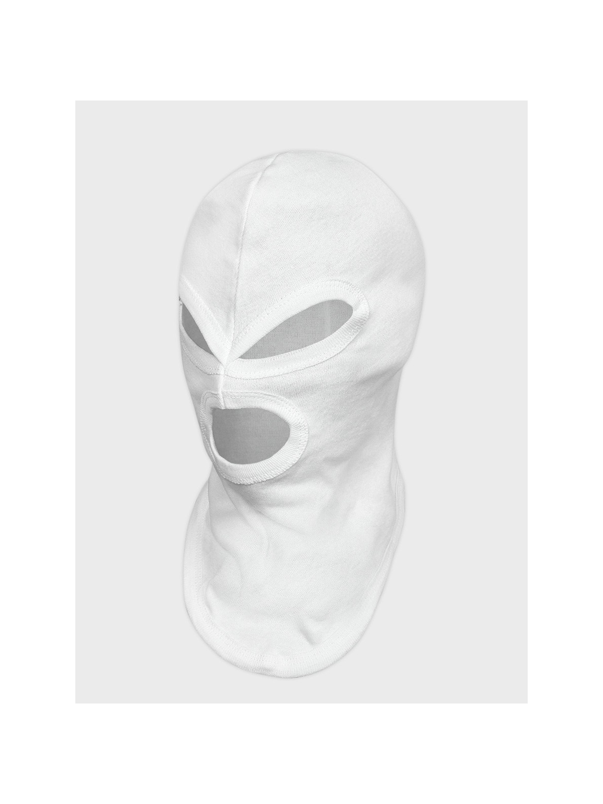MIL-TEC KOMINIARKA 3 OTWORY CZAPKA BALACLAVA BAWEŁNA BIAŁA 