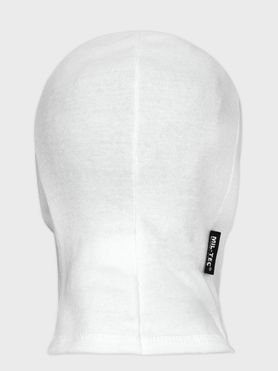 MIL-TEC KOMINIARKA 3 OTWORY CZAPKA BALACLAVA BAWEŁNA BIAŁA 