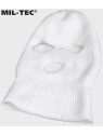 MIL-TEC KOMINIARKA 3 OTWORY CZAPKA BALACLAVA AKRYL BIAŁA 