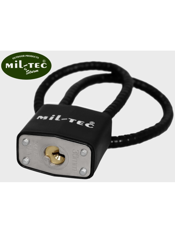 MIL-TEC KŁÓDKA Z LINKĄ 30CM ZABEZPIECZENIE ANTYKRADZIEŻOWE STAL