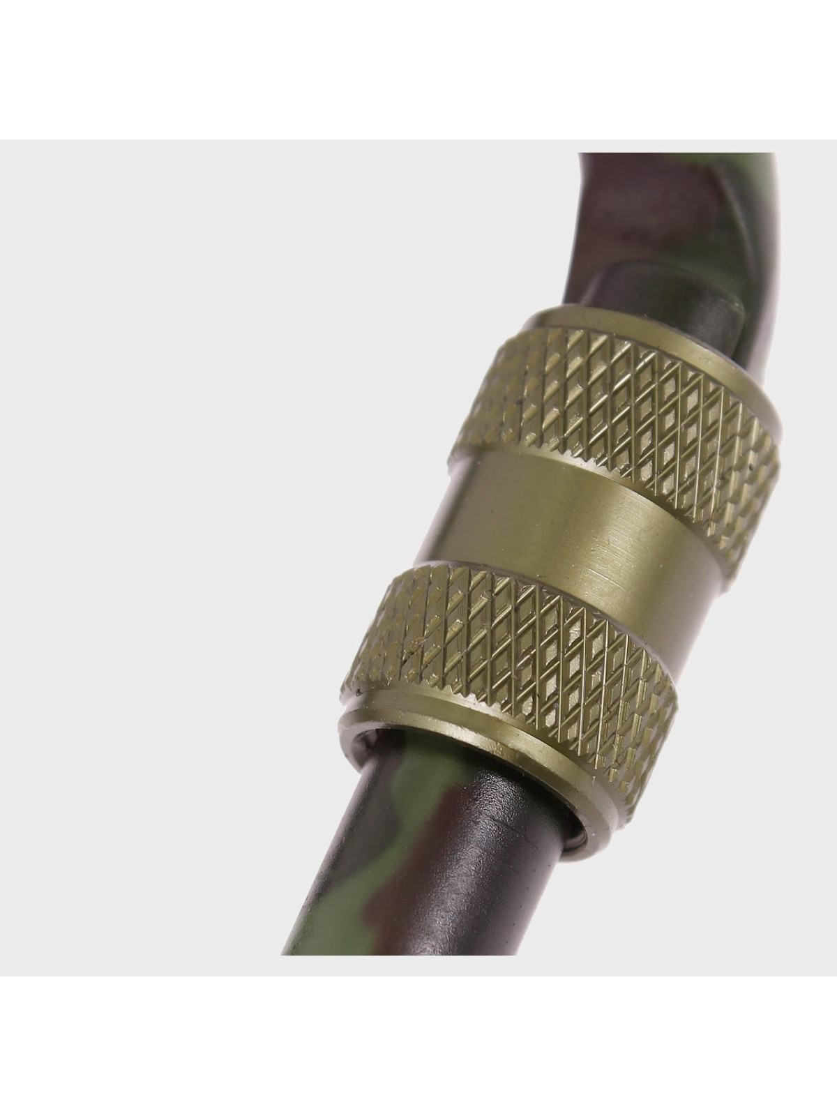 MIL-TEC KARABIŃCZYK KARABINEK Z BLOKADĄ 2SZT. WL 60MM WOODLAND