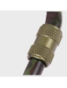 MIL-TEC KARABIŃCZYK KARABINEK Z BLOKADĄ 2SZT. WL 60MM WOODLAND