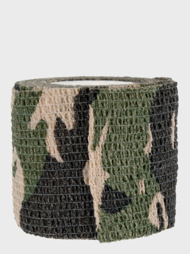 MIL-TEC TAŚMA MASKUJĄCA ELASTYCZNA ADHESIVE TAPE 4,5M/50MM WOODLAND