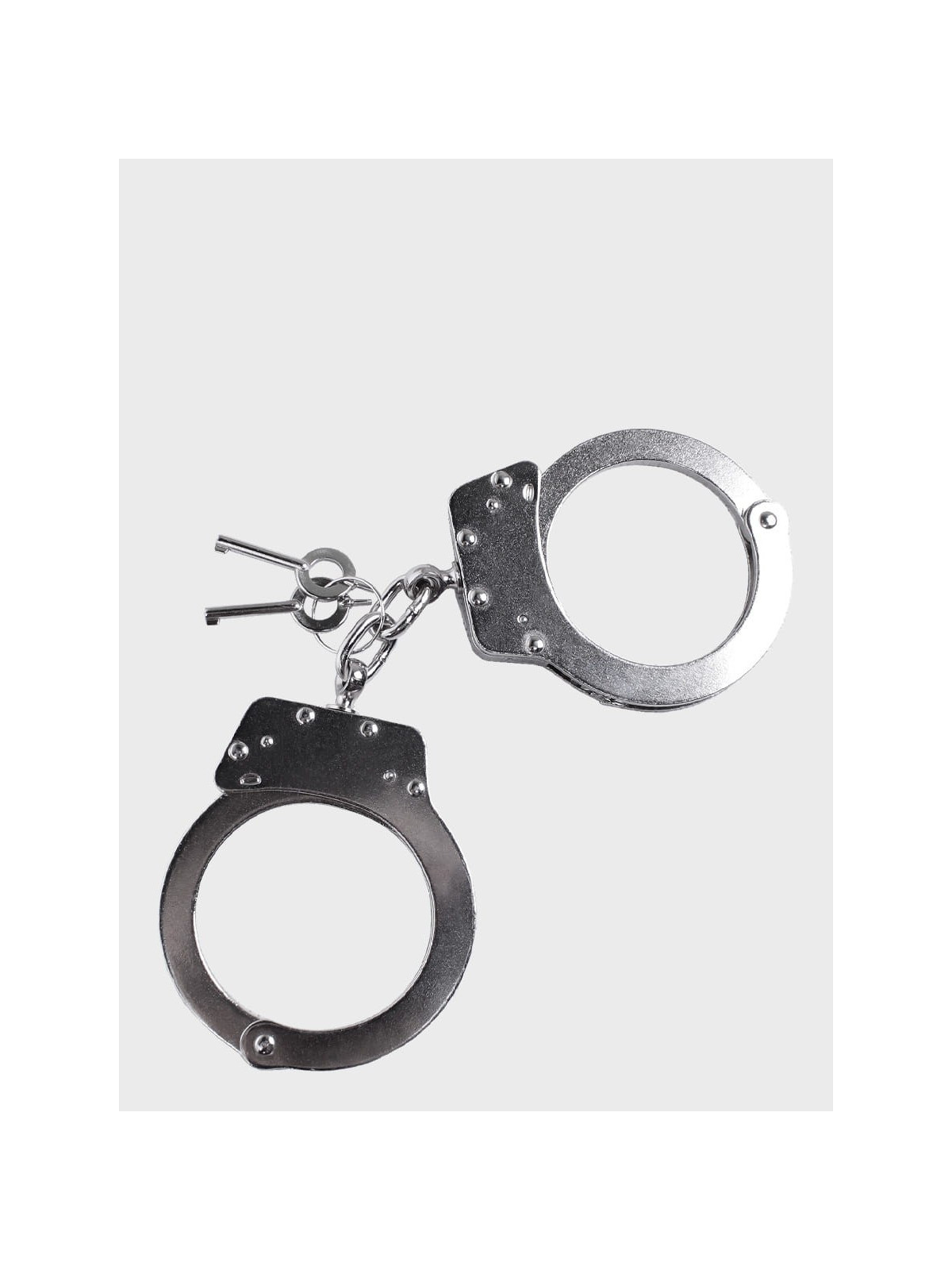 MIL-TEC KAJDANKI DOUBLE LOCK STALOWE SREBRNE