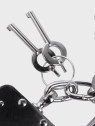MIL-TEC KAJDANKI DOUBLE LOCK STALOWE SREBRNE