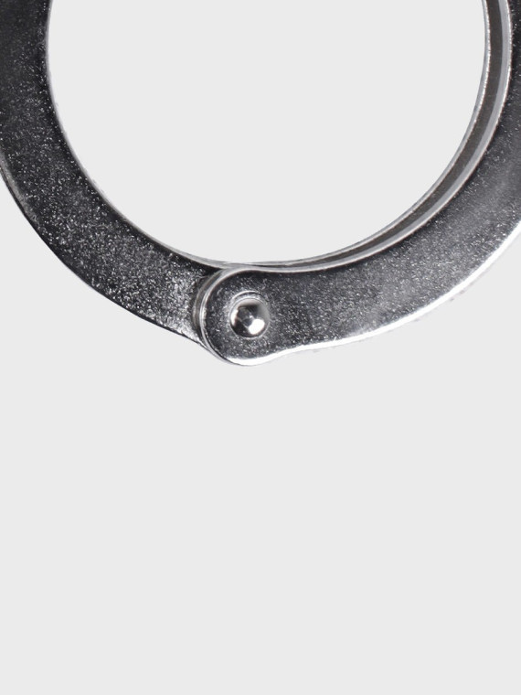 MIL-TEC KAJDANKI DOUBLE LOCK STALOWE SREBRNE