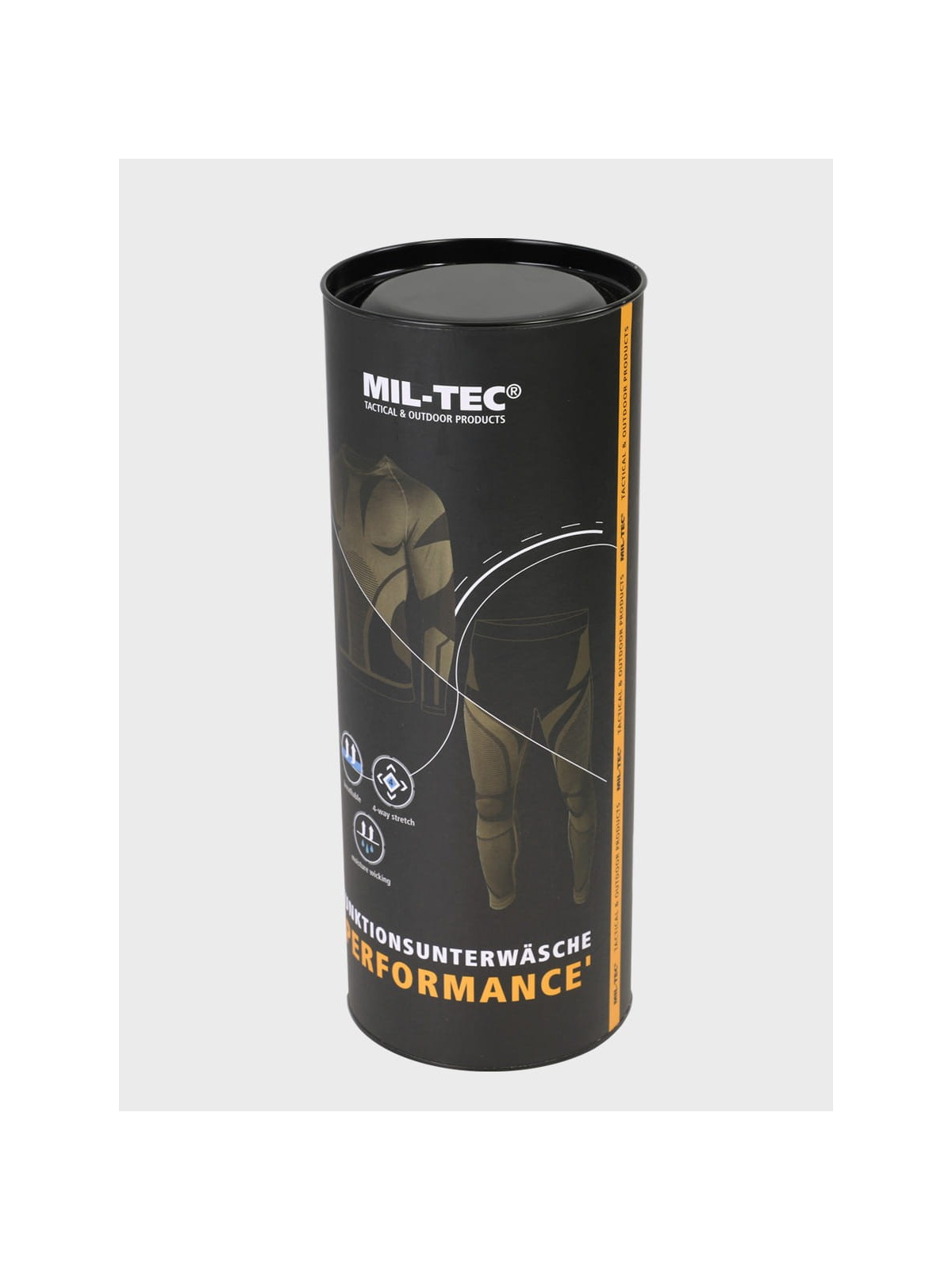 MIL-TEC BIELIZNA TERMOAKTYWNA MĘSKA KOMPLET CZARNA L/XL