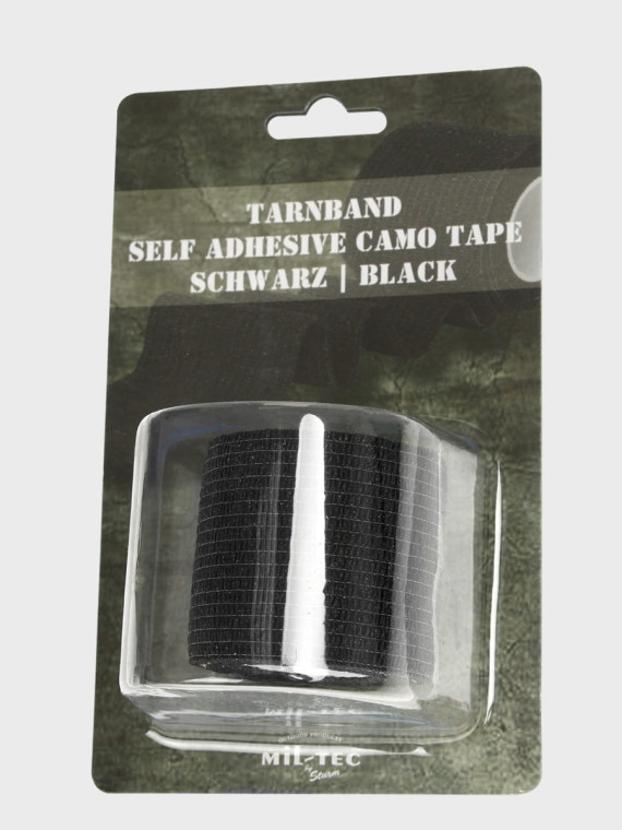 MIL-TEC TAŚMA MASKUJĄCA ELASTYCZNA ADHESIVE TAPE 4,5M/50MM CZARNA