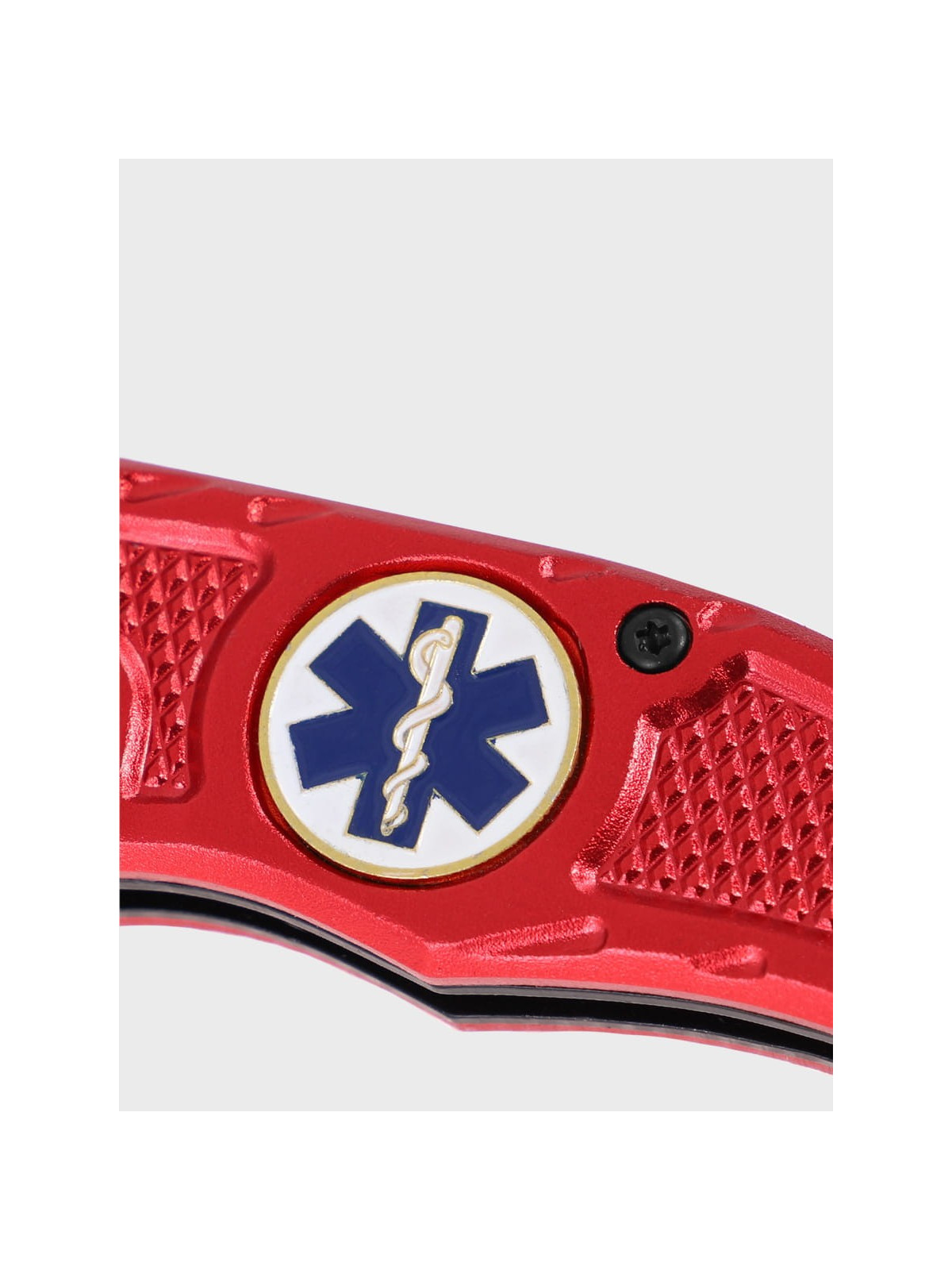 MIL-TEC NÓŻ RATOWNICZY RESCUE PARAMEDIC CZERWONY